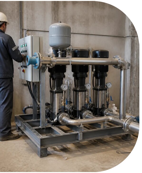 Монтаж повысительной насосной станции в Бузулуке под ключ