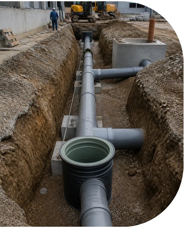 Монтаж систем производственной канализации для объектов в Бузулуке